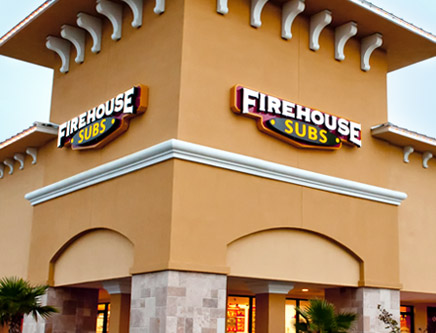 Exterior photo of a Firehouse Subs restaurant
